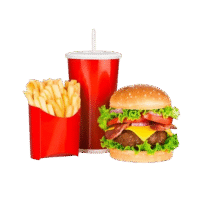 veg burger meal